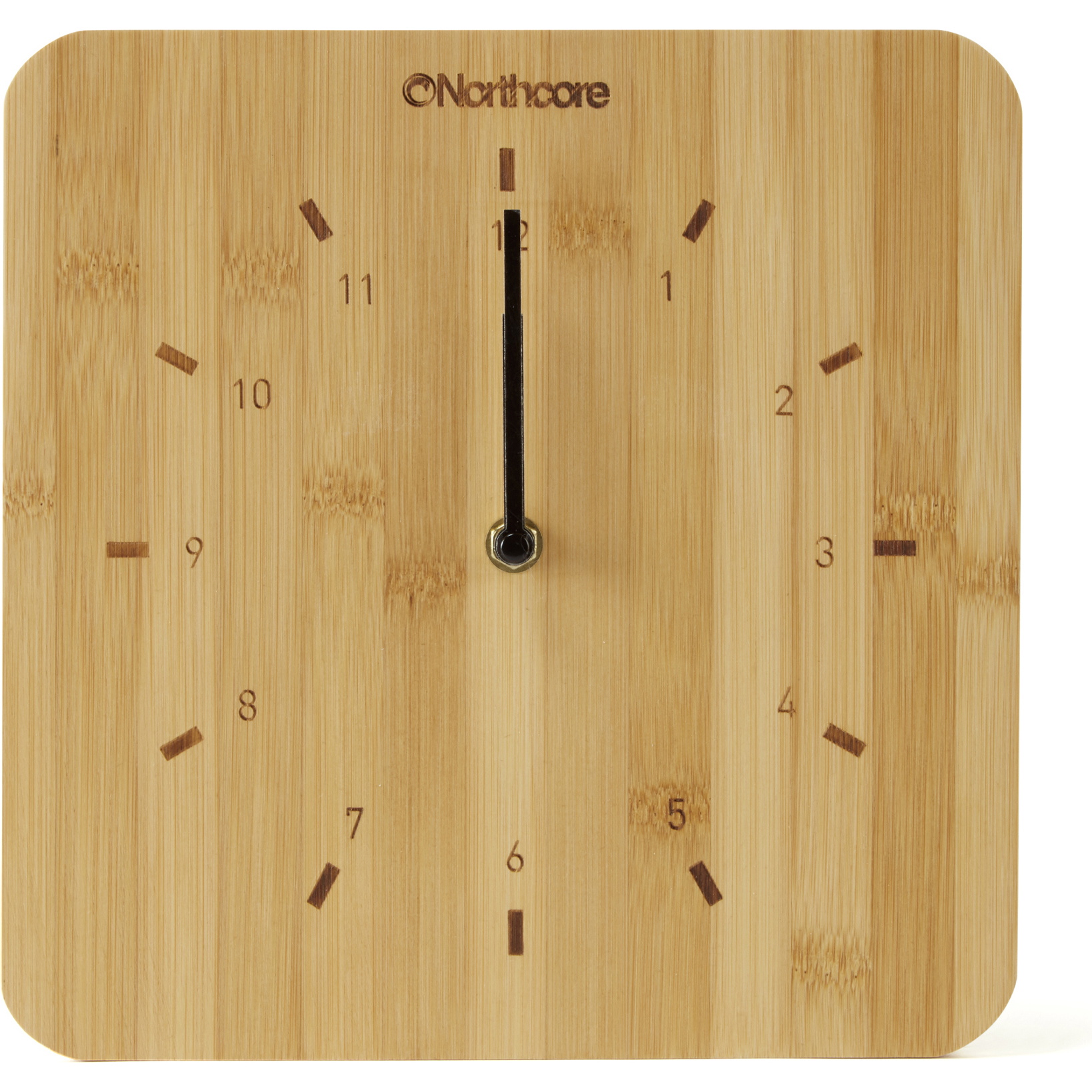 2026 Northcore Wall Mounted Bamboo Time Clock NOCO88F - Wood